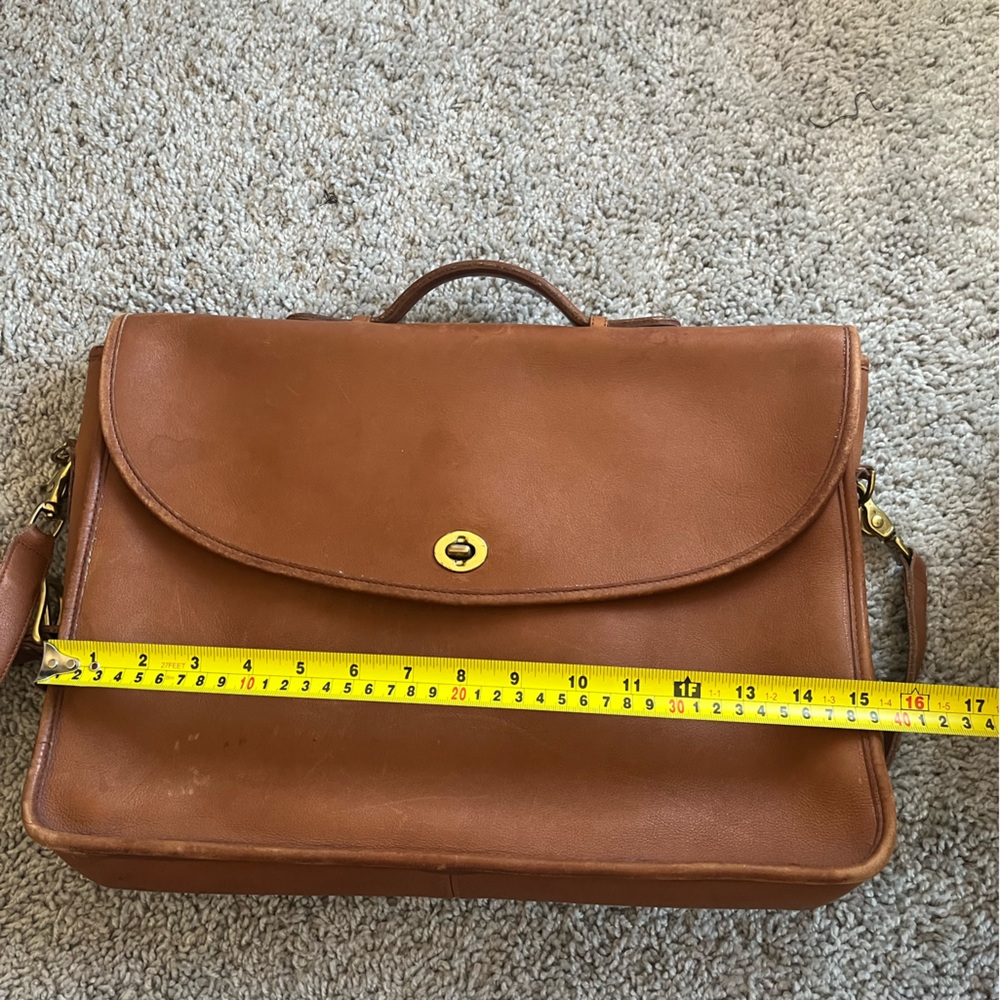 Vintage COACH Crossbody Laptop Messenger Bag - Picture 2 of 8